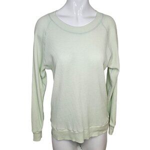 Aritzia TNA Womens Waffle Knit  Crew Neck Sweatshirt Size XS